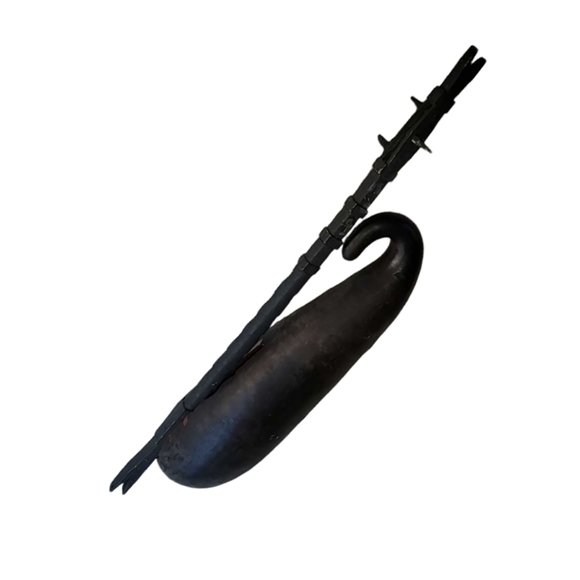 Handcrafted Gourd Stringed Musical Instrument Swamp Fiddle Folk Art - Picture 3 of 14